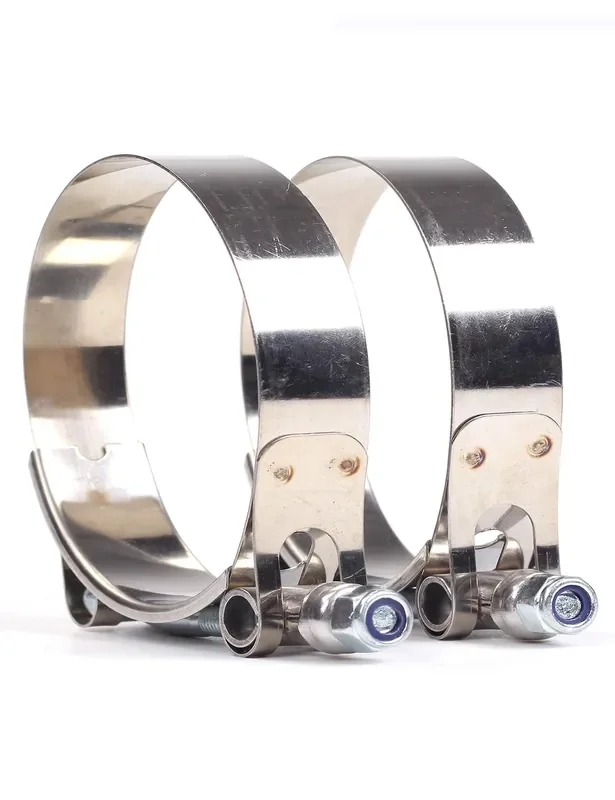 2Pcs 3.5Inch 95Mm – 103Mm Stainless Steel T-Bolt Clamps Turbo Intake Intercooler Clamp