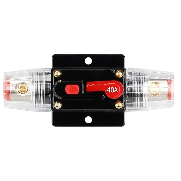 40 Amp Fuse Holders,Audio Circuit Breaker,Reset Fuse Inverter 20A 30A 40A 50A 60A 80A 100A 150A 12V-24V Dc Replace Fuses For Car