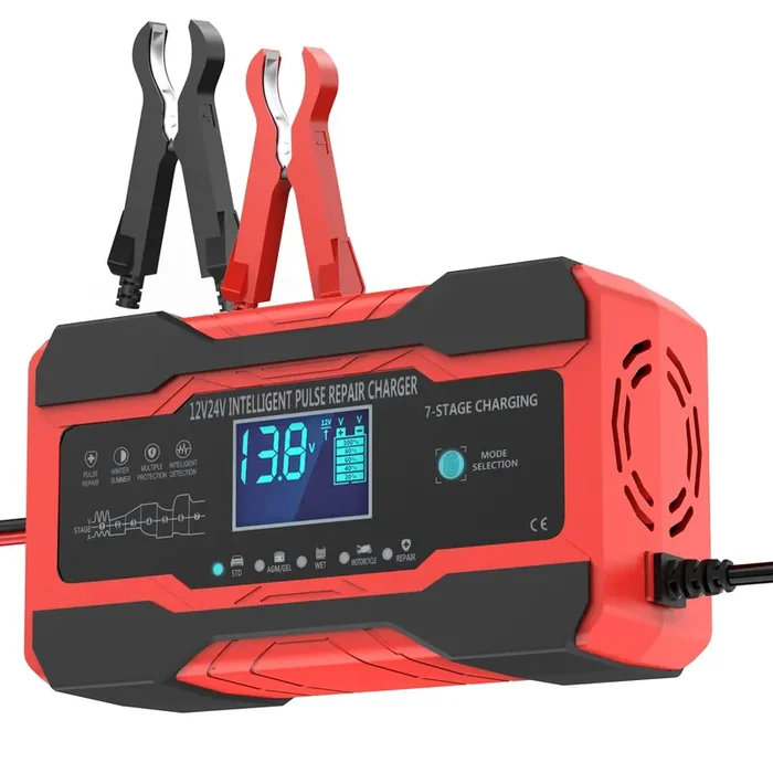 Ably Battery Charger 10-Amp – 12V And 24V Automotive Trickle Charger For Car Battery, Fully-Automatic Temperature Compensation,