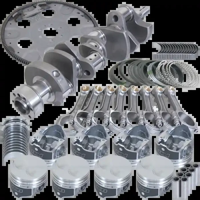 Eagle Chevy 305 1Pc 3.480in Crank 5.700in I-Beam Rods 3.766in Pistons 153 Tooth FP Balanced Assembly