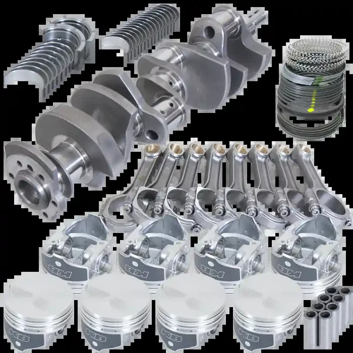 Eagle Chevy 350 3.480in Crank 5.700in I-Beam Rods -7cc Flat Top 4.060in Pistons Balanced Assembly