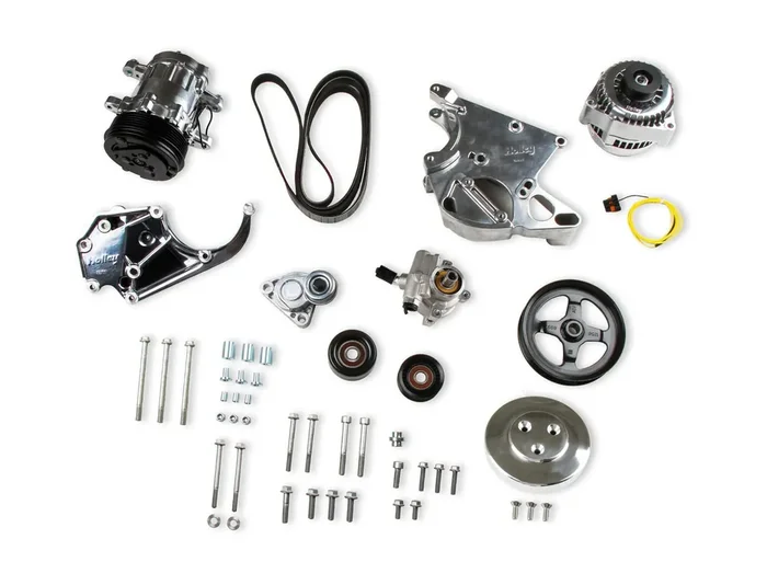 Holley 20-138P COMP HI ACC BKT KIT, LS/LT, W/SD7-POLISH