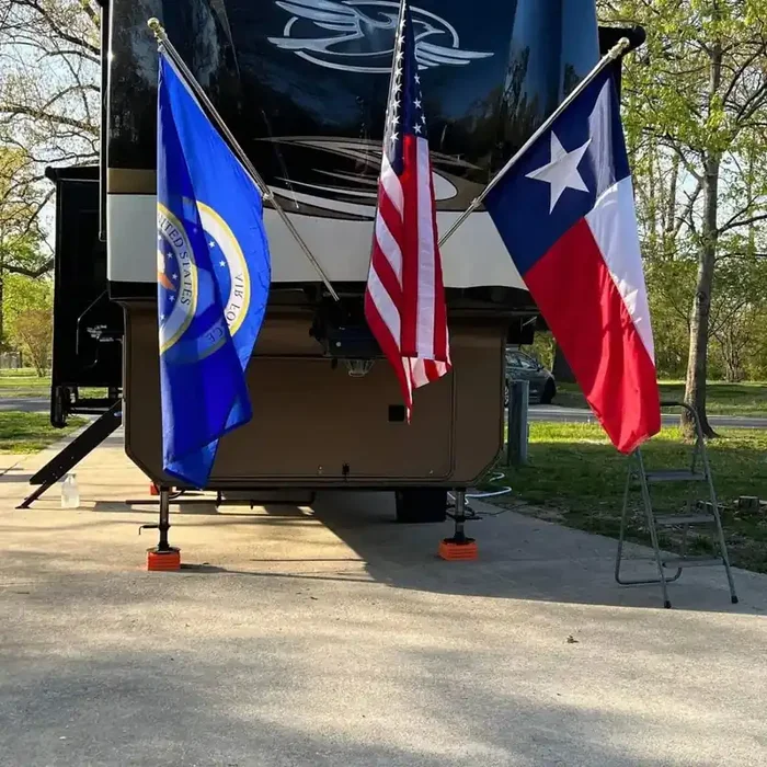 Magnetic Flag Holder (Triple) RV Accessory Multi- Purpose Holder