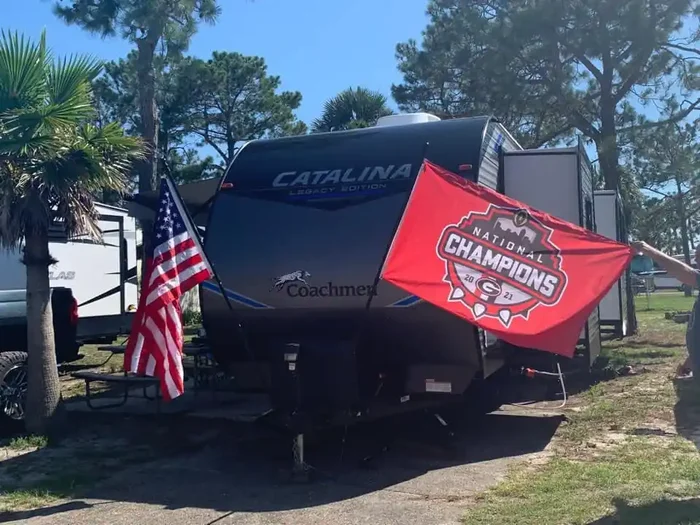 Multi-Purpose Magnetic Flag Holder Bundle – Camping & RV Accessory