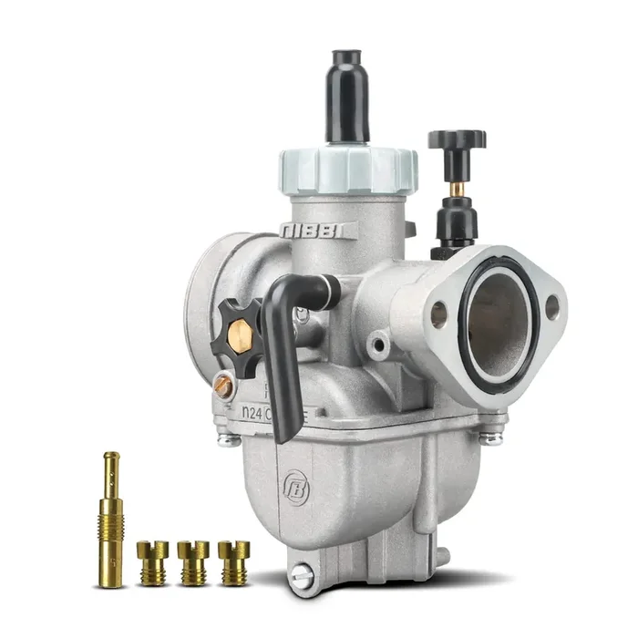 NIBBI PE24mm Carburetor for 140cc-150cc Flange Motorcycle Engine Carburetor with Carb Jets for Dirt Bike Mini Bike Yamaha Kawasa