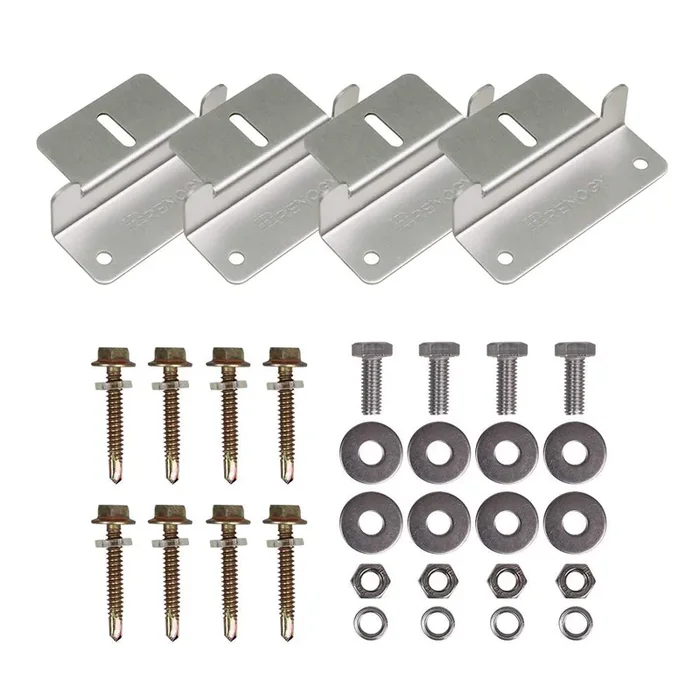 Renogy Solar Panel Mounting Z Brackets Lightweight Aluminum Corrosion-Free Construction For Rvs, Trailers, Boats, Yachts, Wall A