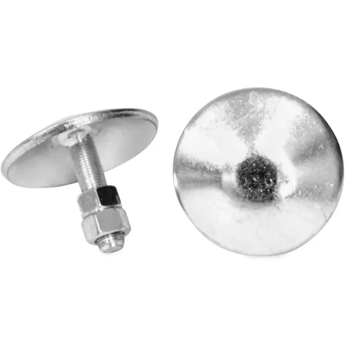 WARN 38330 Snow Plow Blade Protector Skid Shoe with Round Threaded Shaft, 1 Pair